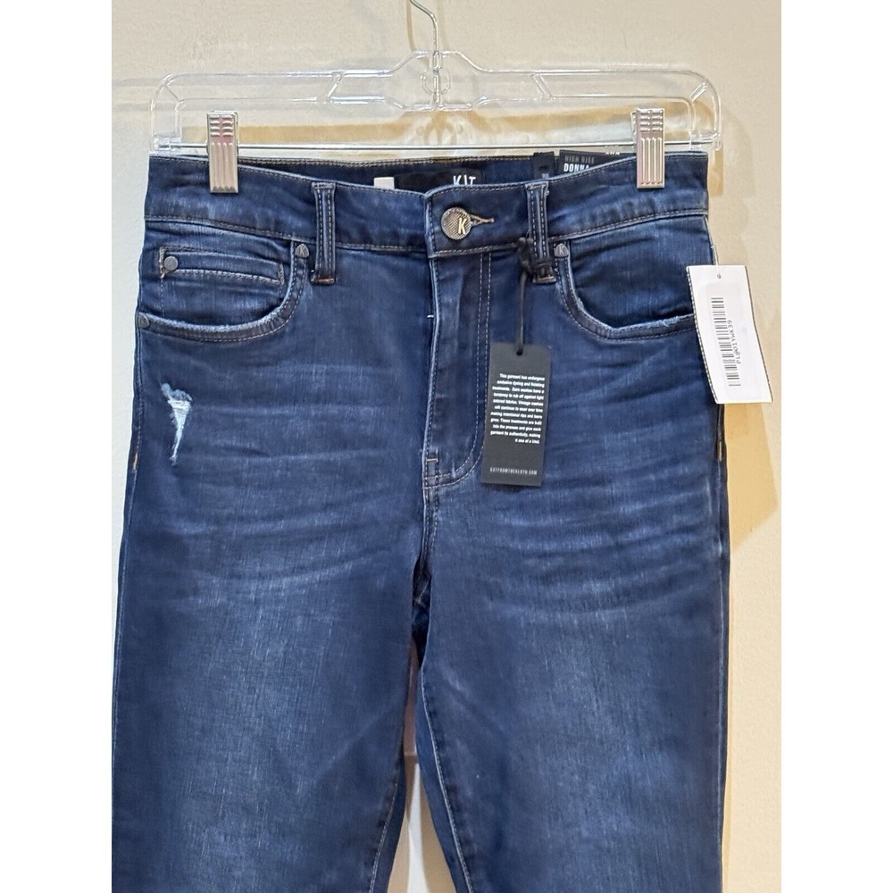Kut from the Kloth high rise Donna skinny jeans Raw Hem‎ Size 0 - Picture 6 of 12